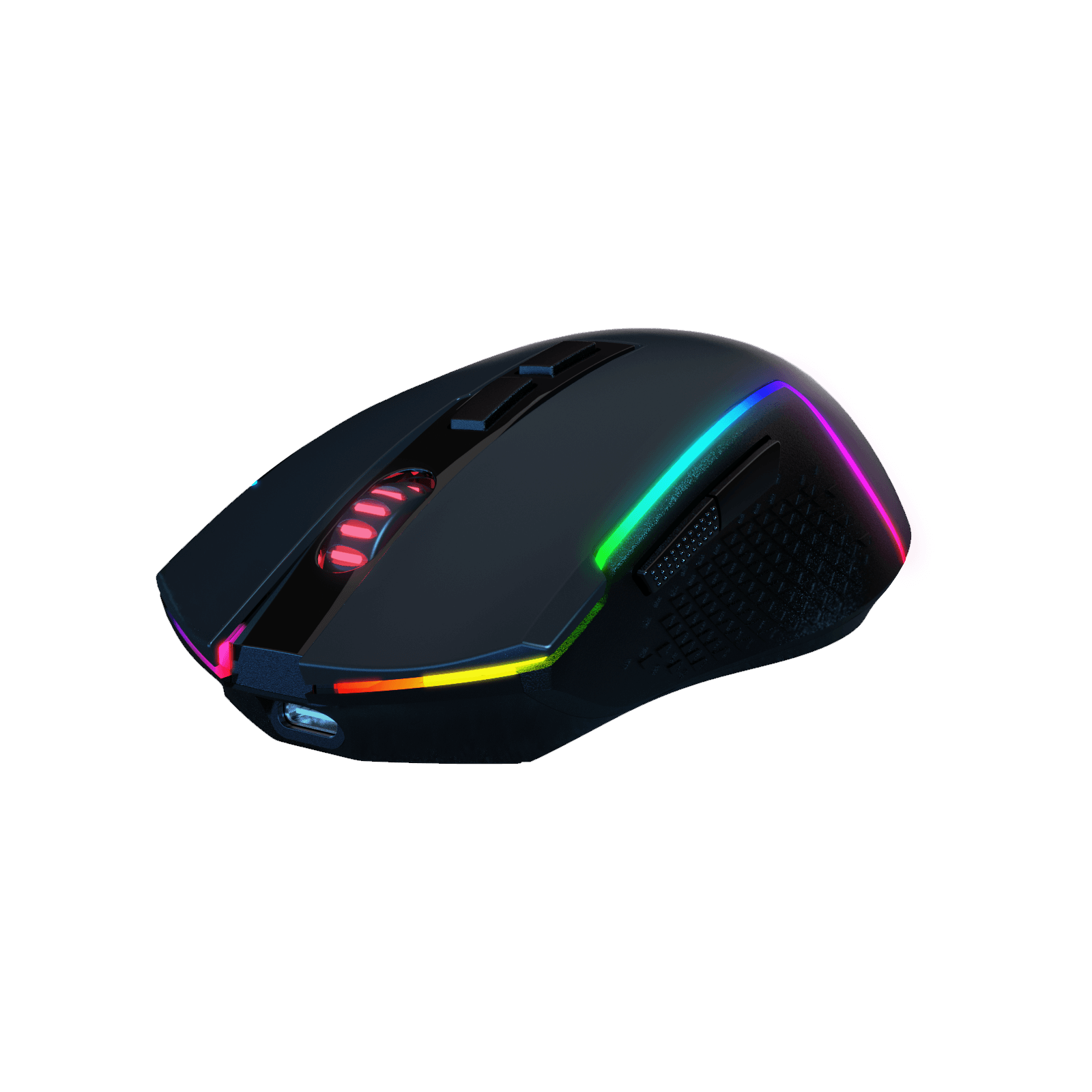 Redragon M693 Tetikus Permainan Bluetooth Wayarles, Tetikus Gamer Berwayar/Wayarles 8000 DPI dengan Sambungan 3-Mod, BT & Wayarles 2.4G, 7 Butang Makro, Kapasiti Kuasa Tahan Lama dan Lampu Latar RGB untuk PC/Mac/Komputer Riba