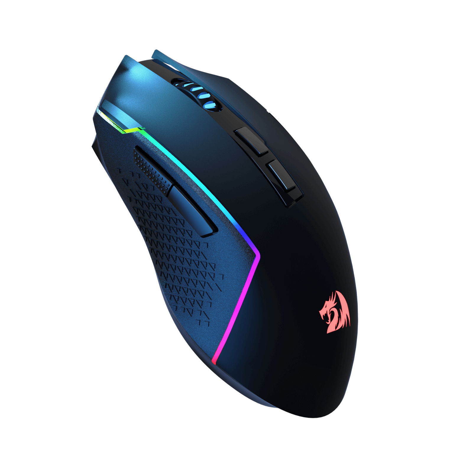 Redragon M693 Tetikus Permainan Bluetooth Wayarles, Tetikus Gamer Berwayar/Wayarles 8000 DPI dengan Sambungan 3-Mod, BT & Wayarles 2.4G, 7 Butang Makro, Kapasiti Kuasa Tahan Lama dan Lampu Latar RGB untuk PC/Mac/Komputer Riba