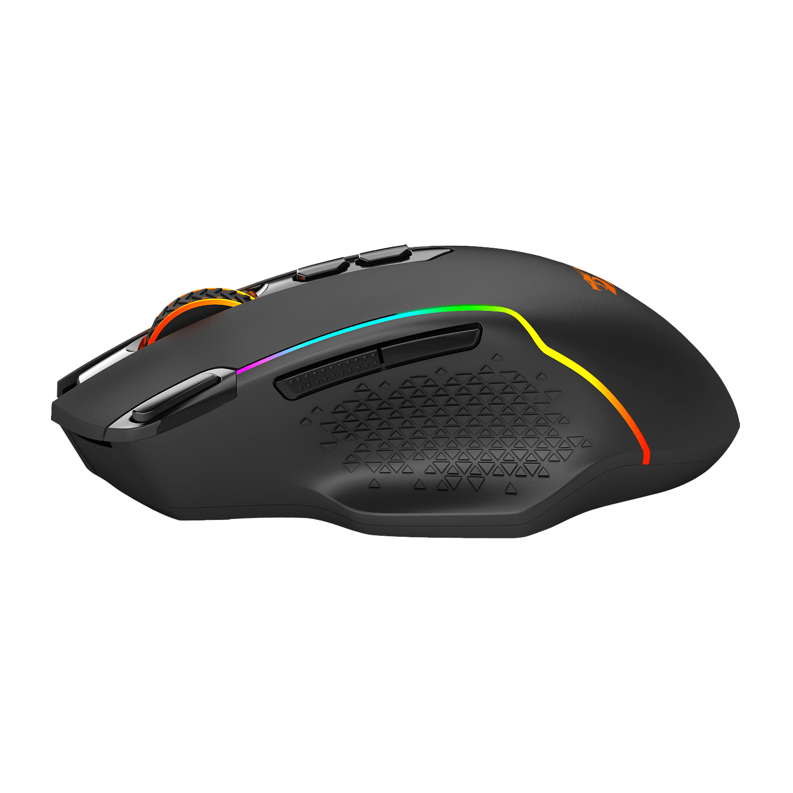 Tetikus Permainan Wayarles Redragon M810 Pro, Tetikus Gamer Berwayar/Wayarles 10000 DPI dengan Kekunci Tembakan Pantas, 8 Butang Makro, Kapasiti Kuasa Tahan Lama 45 Jam dan Lampu Latar RGB untuk PC/Mac/Laptop