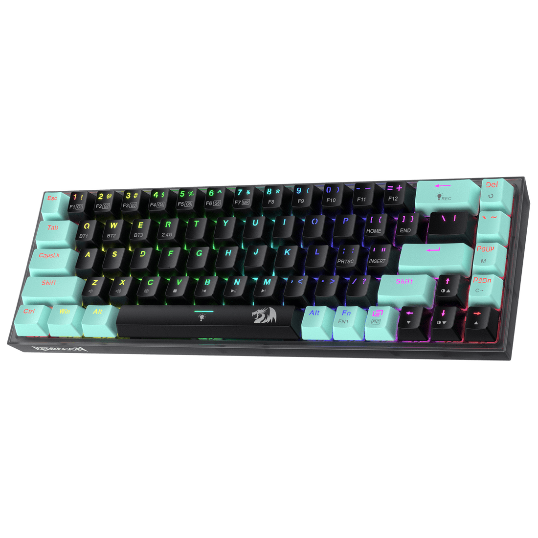 Papan Kekunci Gaming RGB Wayarles 3-Mod Redragon K631 PRO SE 65%, Papan Kekunci Mekanikal Padat Boleh Tukar Panas 68 Kekunci dengan Soket PCB Bebas Mod Boleh Tukar Panas & Papan Lut Sinar, Suis Linear Senyap Tersuai