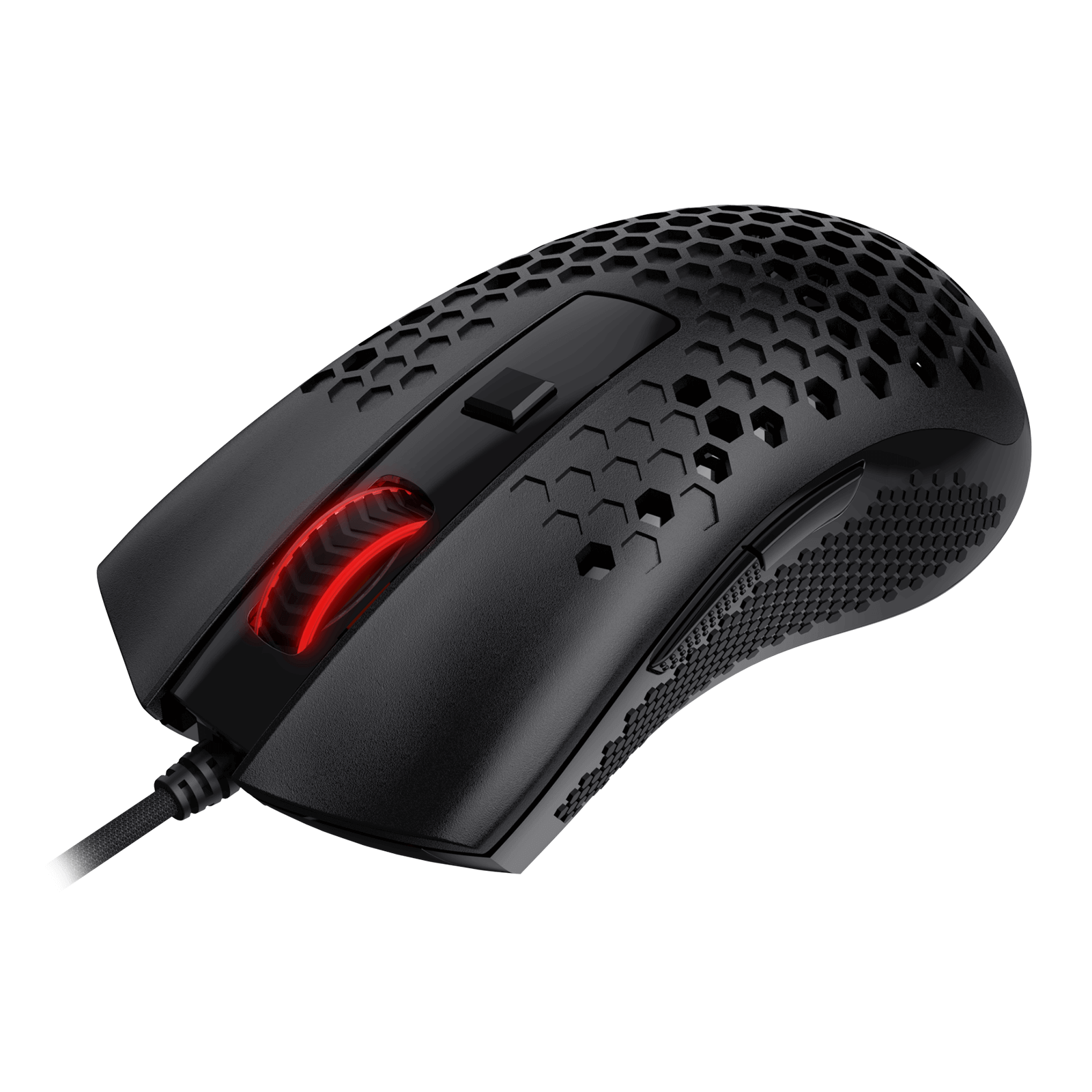 Redragon M808-N Storm Lightweight Gaming Mouse, Casing Sarang Lebah Ultraringan - Penderia Optik 12,400 DPI - 7 Butang Boleh Atur Cara - Pendaftaran Tepat - Kabel Sangat Ringan - Hitam