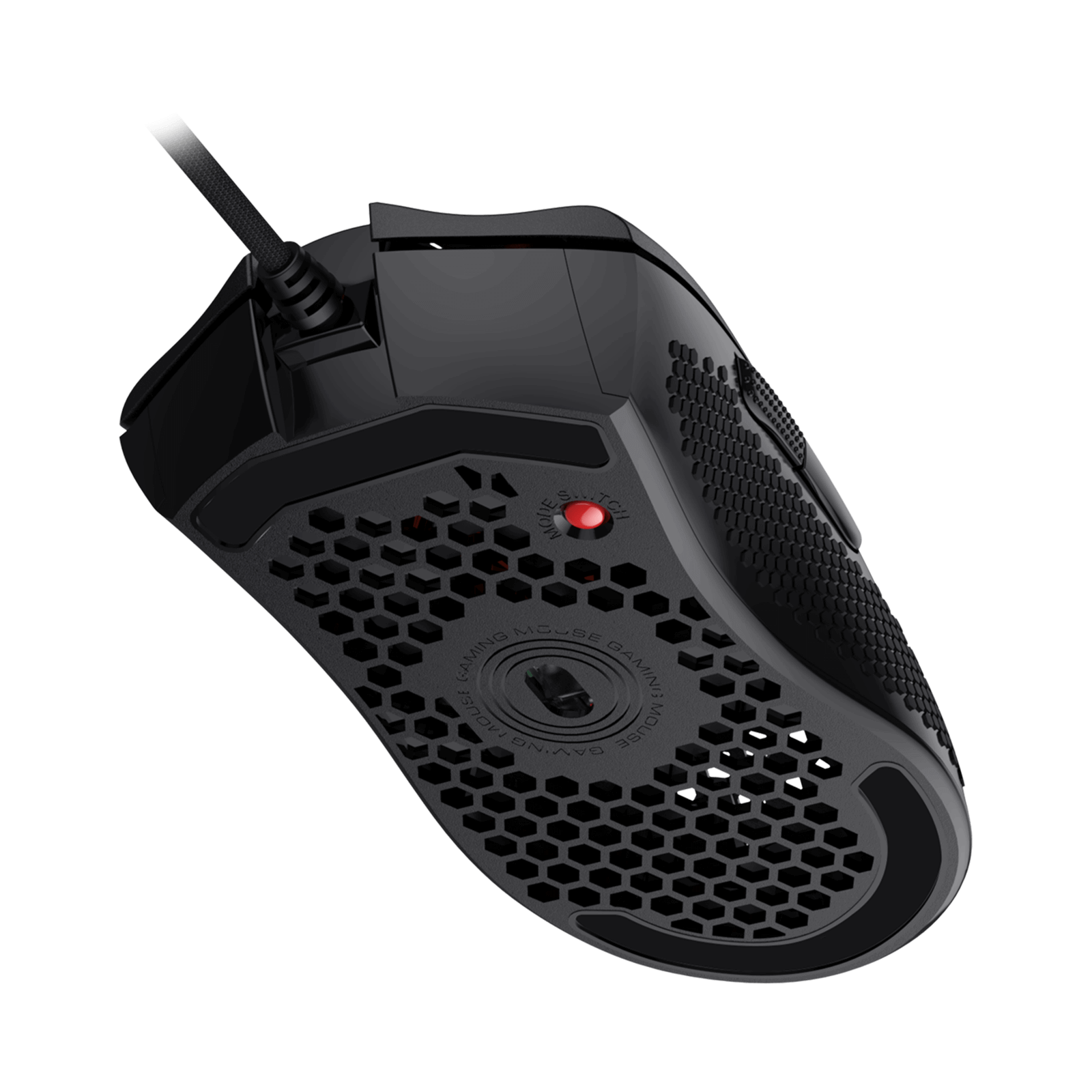 Redragon M808-N Storm Lightweight Gaming Mouse, Casing Sarang Lebah Ultraringan - Penderia Optik 12,400 DPI - 7 Butang Boleh Atur Cara - Pendaftaran Tepat - Kabel Sangat Ringan - Hitam