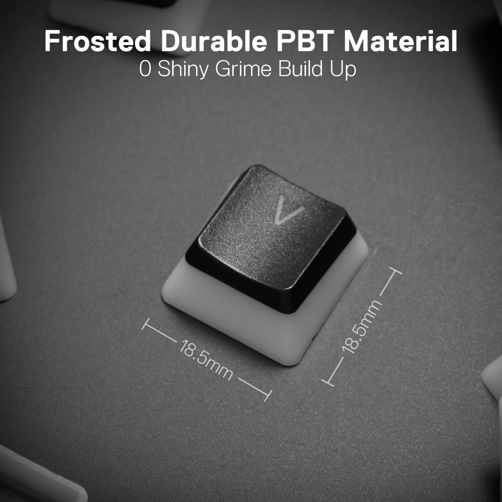 Redragon A130 Pudding Keycaps, Set Keycap PBT Doubleshot 104 Kekunci Standard dengan Lapisan Lut Sinar untuk Papan Kekunci Mekanikal, Profil OEM, Tatatur ANSI Bahasa Inggeris (AS)
