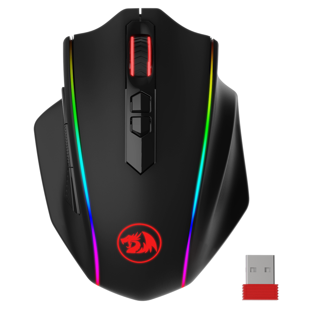Tetikus Permainan Wayarles Redragon M686 VAMPIRE ELITE, Tetikus Pemain Berkabel/Tanpa Wayar 16000 DPI dengan Penderia Profesional