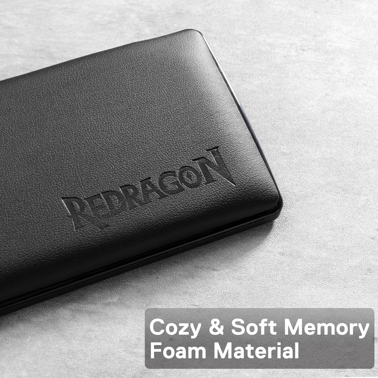Pad Rehat Pergelangan Tangan Papan Kekunci Komputer Redragon, Sokongan Pergelangan Tangan Buih Memori Lembut Ergonomik dengan Tapak Getah Anti-Gelincir