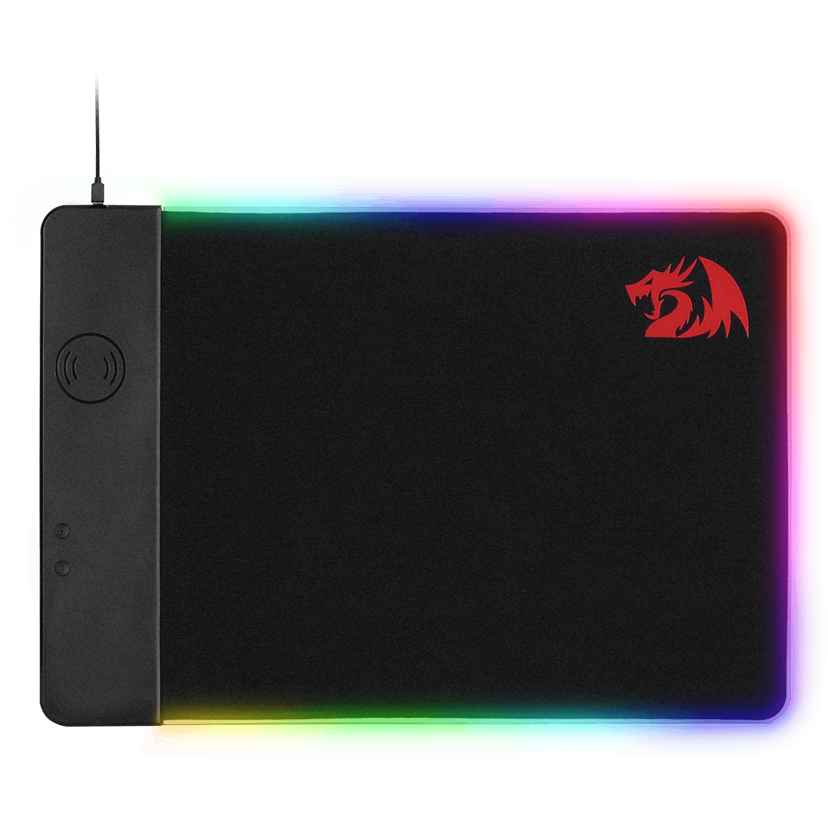 Redragon P025 Qi 10w Fast Wireless Charging RGB Backlit Mouse Pad