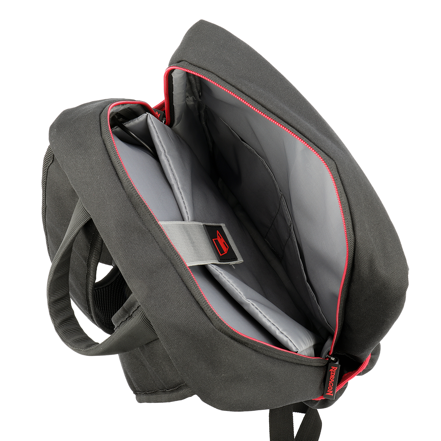 Redragon GB-82 Beg Galas Komputer Riba Kembara, Beg Galas Permainan Komputer Stesen Kerja Perniagaan dengan Pelapik Fabrik Dua Lapisan Tahan Lama, Soket USB & Poket Hadapan Besar, Muat Komputer Riba Sehingga 18 Inci