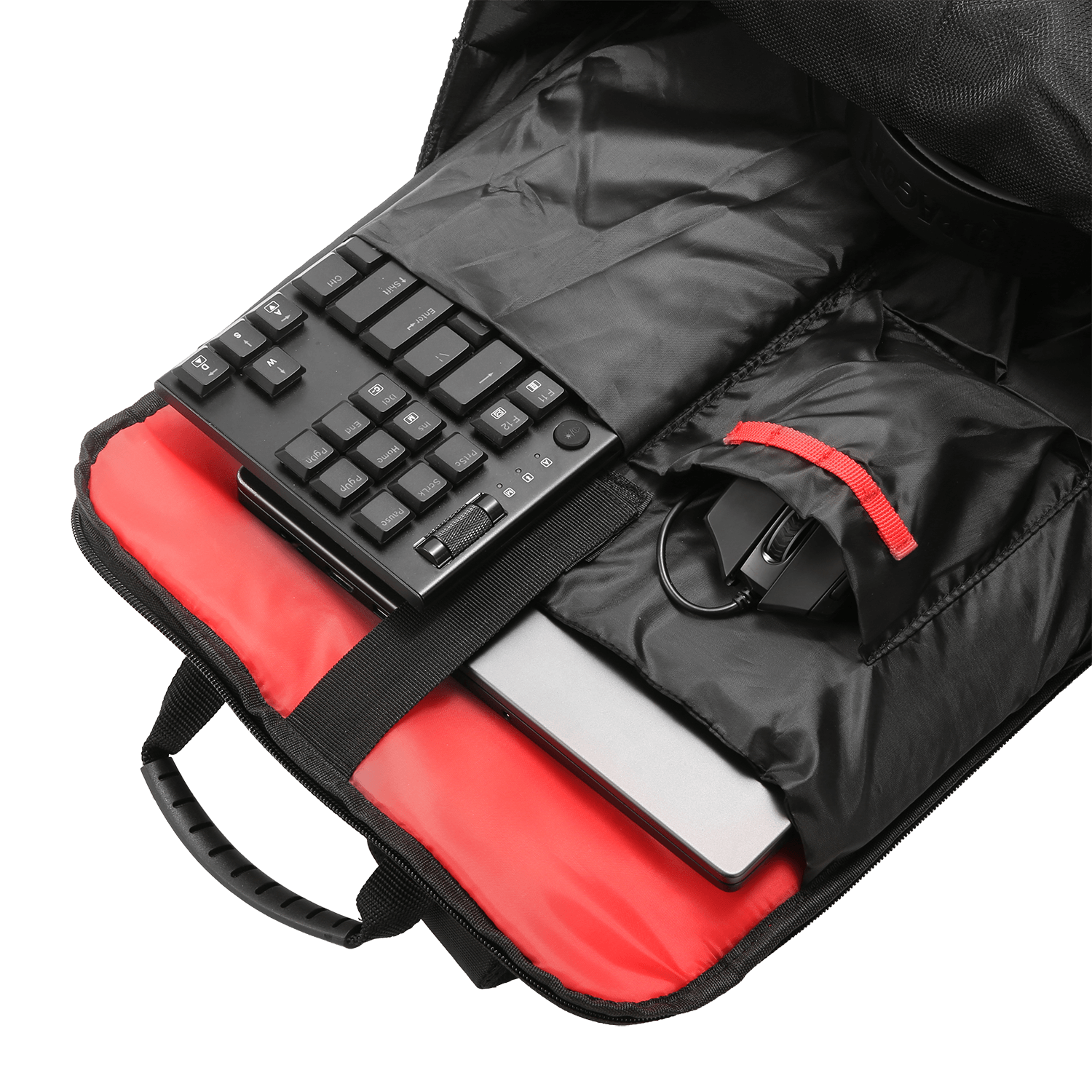 Redragon GB-94 Travel Laptop Backpack, Business Workstation Computer Gaming Backpack w/ Thickened Double-Layer Liner, Organized Extra Pockets Layer & Durable Leatheree Cover, Fits Up to 20" Laptop Brand: Redragon