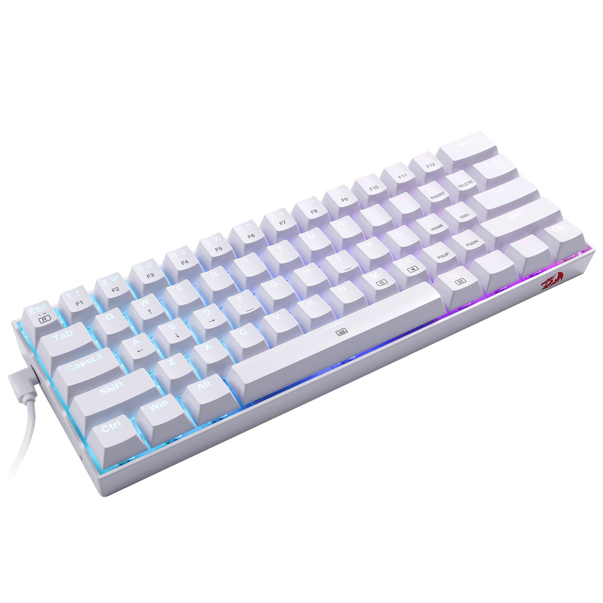 Papan Kekunci Mekanikal Gaming Berwayar Redragon K630W-RGB 60%