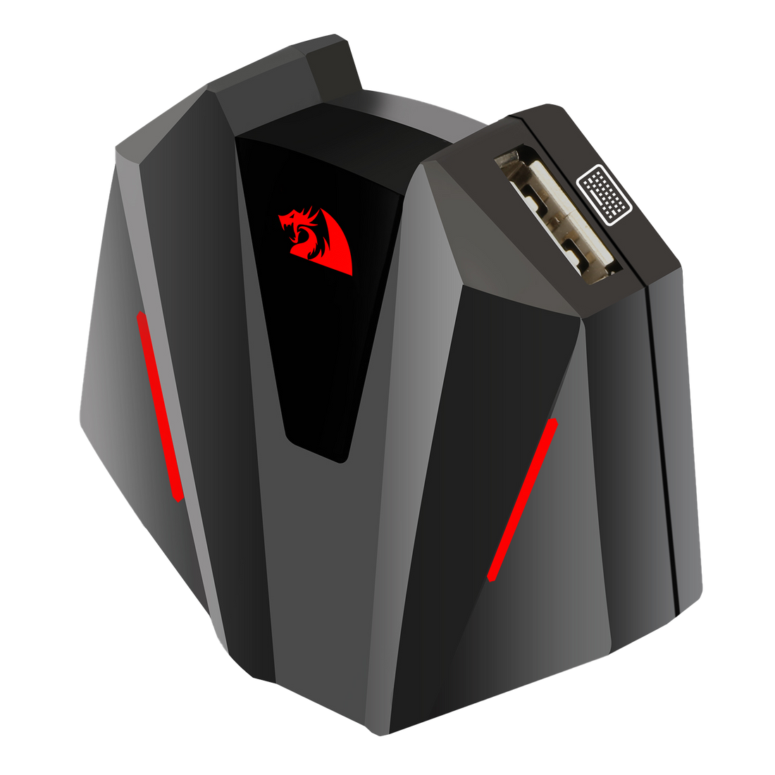 Penyesuai Papan Kekunci dan Tetikus Redragon GA250 Vulcan untuk PS3/4, NS dan Xbox One, Penukar Konsol Permainan LED Serasi dengan Nintendo Switch, Play Station3/4(Pro/Slim), Xbox One, Menyokong Sambungan Wayarles 2.4Ghz