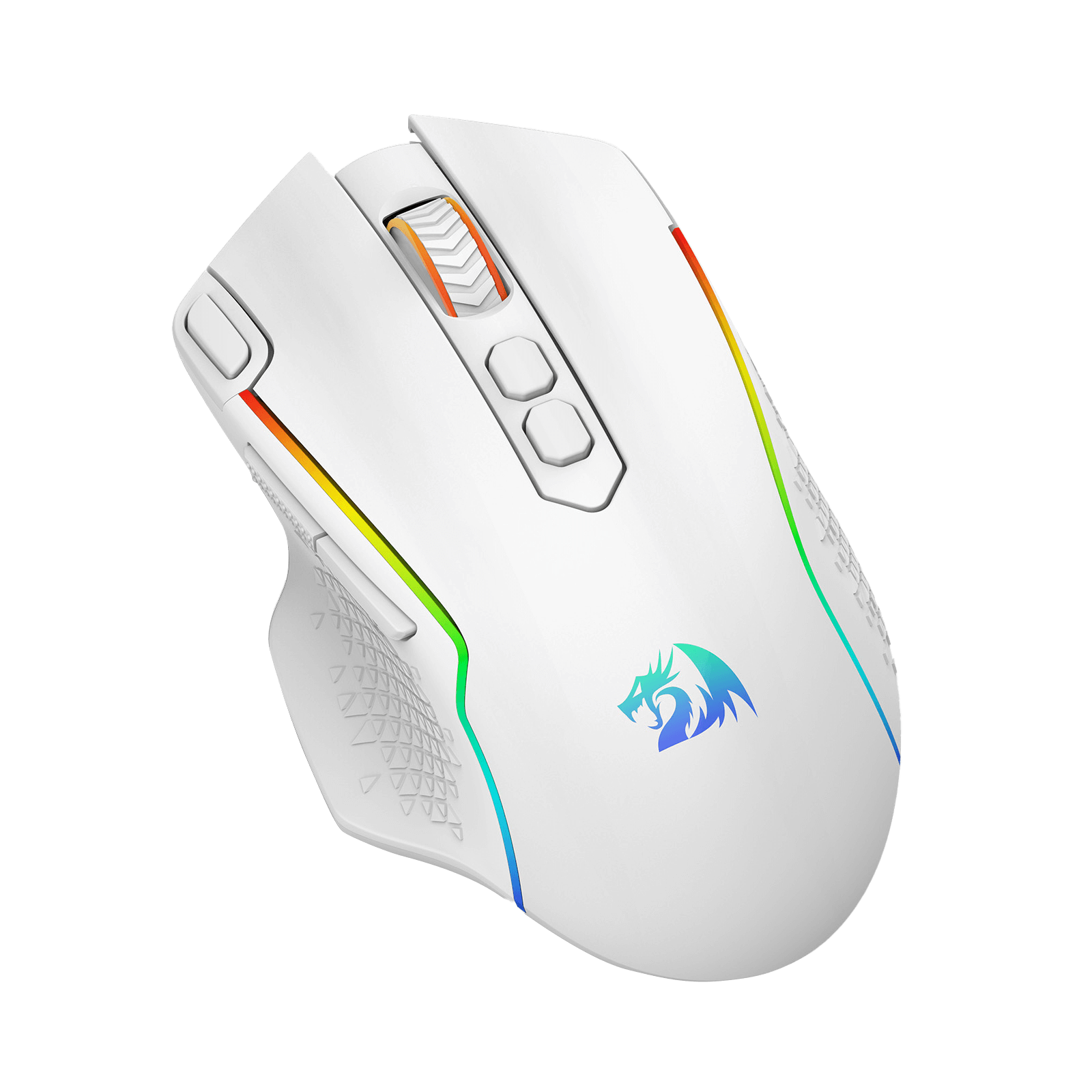 Tetikus Permainan Wayarles Redragon M810 Pro, Tetikus Gamer Berwayar/Wayarles 10000 DPI dengan Kekunci Tembakan Pantas, 8 Butang Makro, Kapasiti Kuasa Tahan Lama 45 Jam dan Lampu Latar RGB untuk PC/Mac/Laptop
