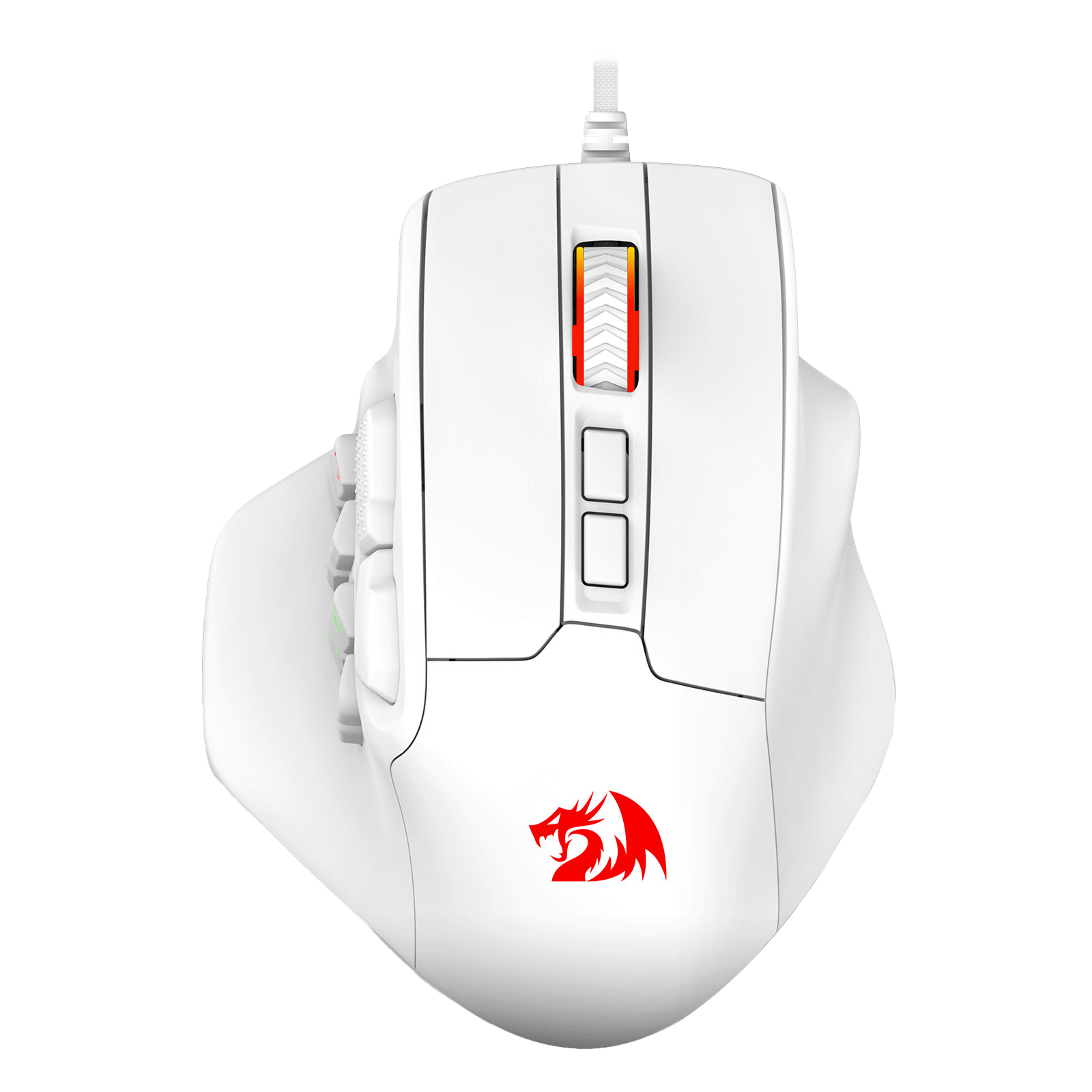 Tetikus Permainan MMO Redragon M811 Aatrox, Tetikus Gamer RGB Berwayar 15 Butang Boleh Atur Cara dengan Binaan Cengkaman Semulajadi Ergonomik, 10 Kekunci Makro Sisi, Perisian Menyokong Ikatan Kekunci & Lampu Belakang DIY