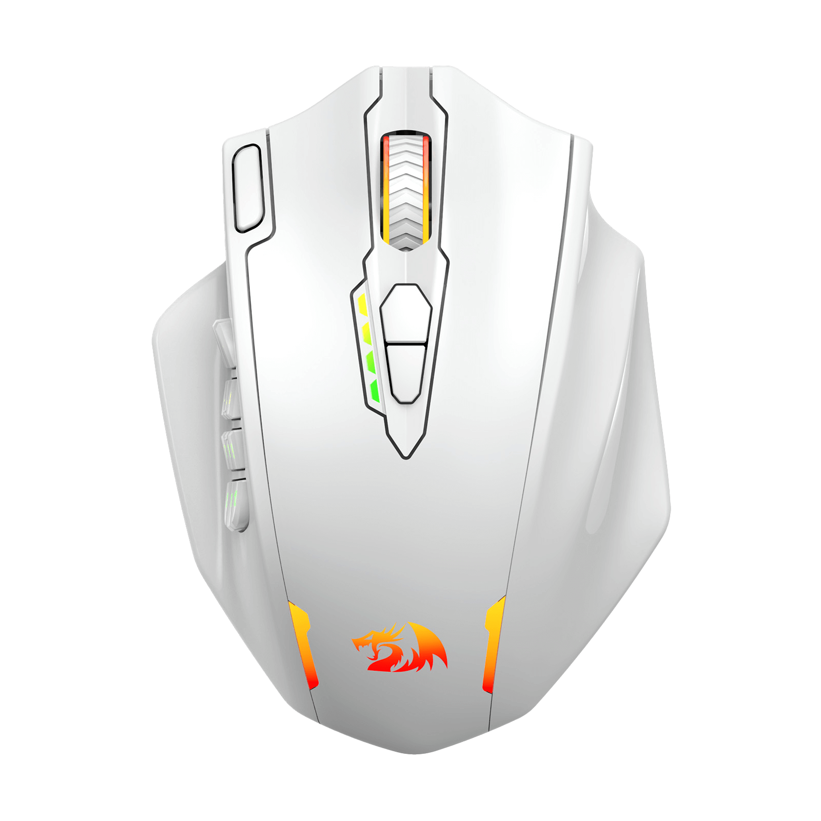 Redragon M913 Impact Elite Tetikus Gaming Tanpa Wayar, Tetikus Gamer RGB Berwayar/Tanpa Wayar 16000 DPI dengan 16 Butang Boleh Atur Cara