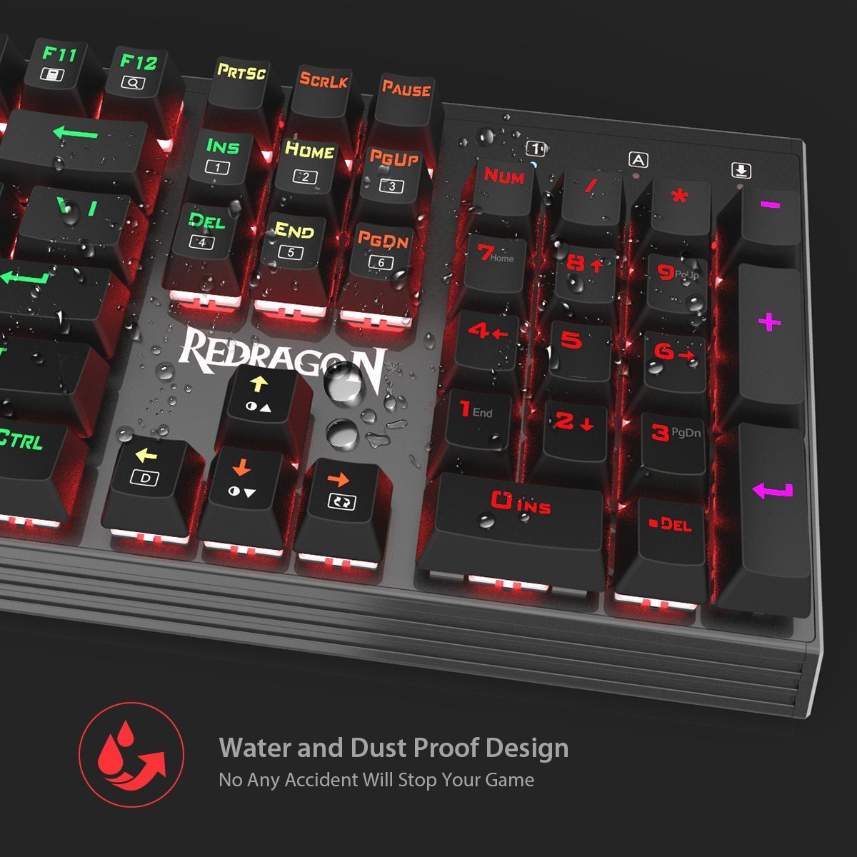 Papan Kekunci Permainan Mekanikal Berlampu Belakang RGB Redragon K570 PARTRUCA