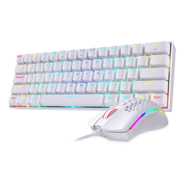 Papan Kekunci Mekanikal Tanpa Wayar RGB 60% Redragon K530 Berkas Tetikus Permainan RGB Ringan M808