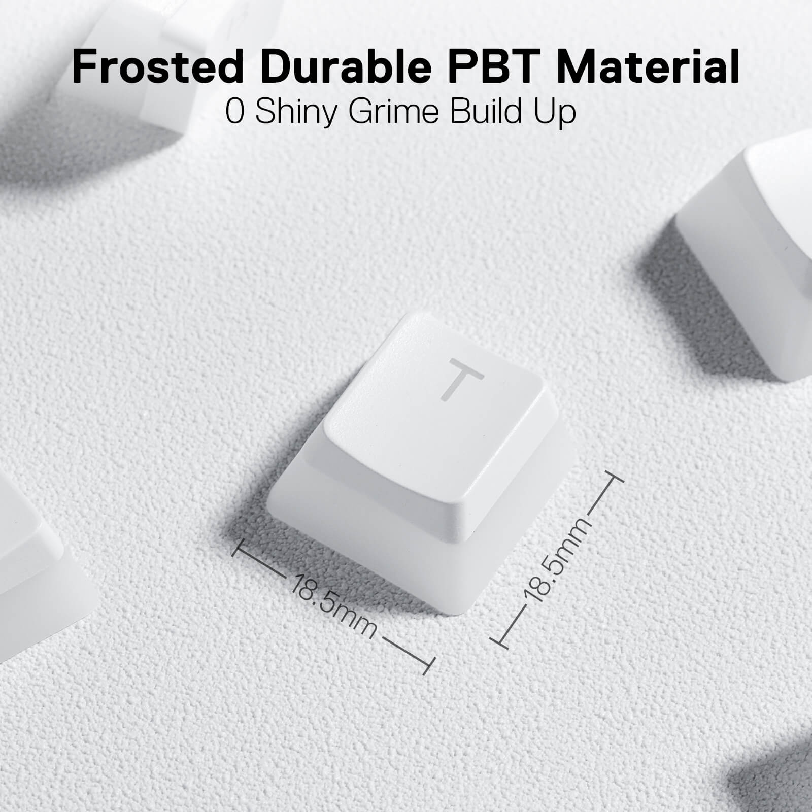 Redragon A130 Pudding Keycaps, Set Keycap PBT Doubleshot 104 Kekunci Standard dengan Lapisan Lut Sinar untuk Papan Kekunci Mekanikal, Profil OEM, Tatatur ANSI Bahasa Inggeris (AS)